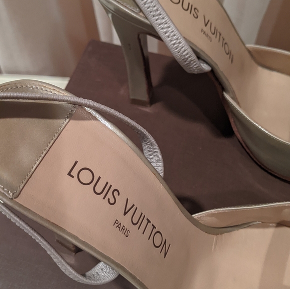Louis Vuitton vernis dice slingback heel - Picture 3 of 9